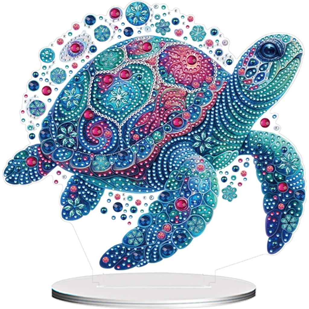 5D DIY Diamond Art Tabletop Decorations Acrylic Special Shape Peacock Diamond Painting Desktop Ornaments Kit Bedroom Table Decor