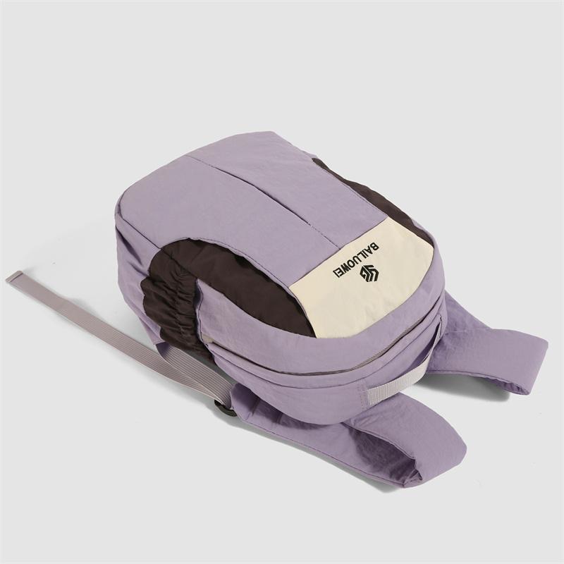 Unisex Backpack Color Block Nylon Backpack Outdoor Travel Bag