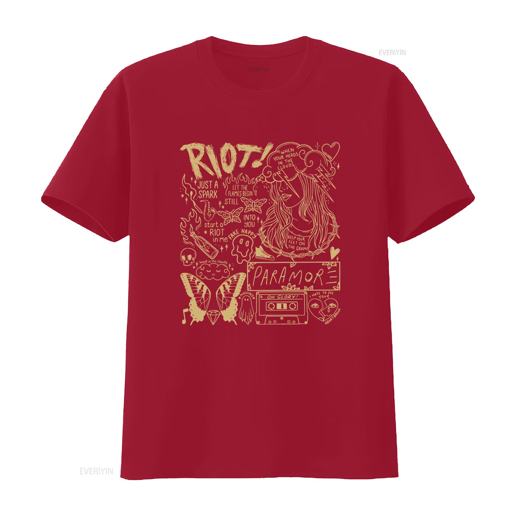 

Paramore Album Lyrics Rock Band T Shirt Tour 2024 Black Retro Design vintage Washed Comfortable Stylish fashion S