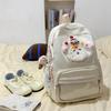 Japanese ins wind solid color schoolbag female new cute puppy large capacity computer backpack girl student backpack