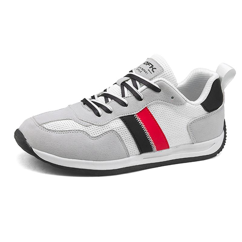 

Мужская повседневная спортивная обувь Весна Уличная Удобная На шнуровке Мужская Беговая Амортизирующая Износостойкая Спортивная обувь 39 серый