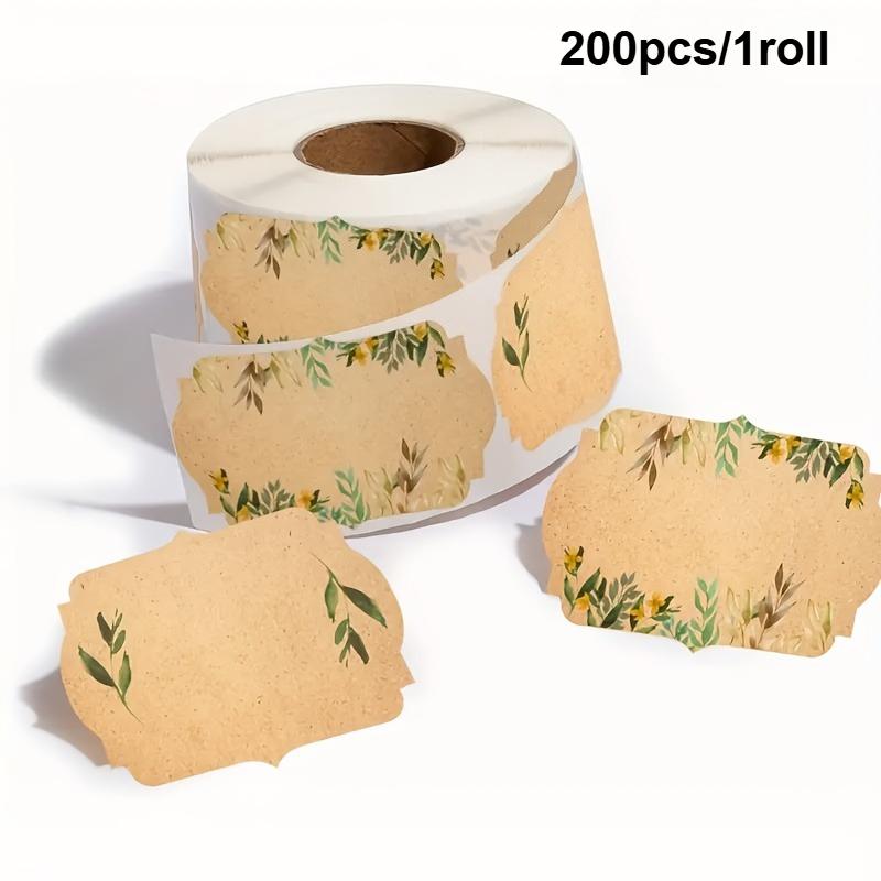 

(200 шт./рулон) 5.08*7.62см Наклейки для банок и крышек | Кладовая, Банка Мейсона, Консервирование, Специи, Этикетки для бутылок, Этикетка из крафт-бумаги