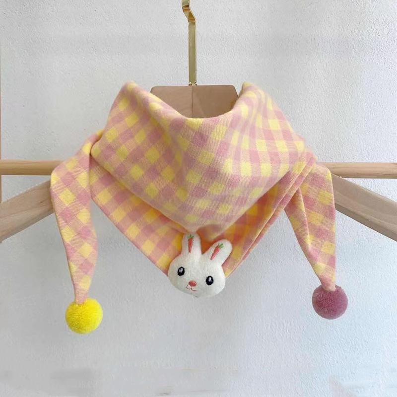 Bomull Baby Triangle Skjerf Høst Vinter Varmt vindtett halstørkle Barn Munnhåndkle Søt tegneserie Gutter Jenter Barneskjerf