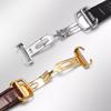 Waterproof Sweatproof Dainty Genuine Leather Watch Strap for Cartier Tank Solo Series Crocodile Watchband 17 22 25mm Balck Brown