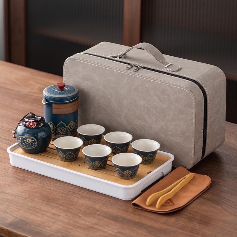 Travel Tea Set, Portable Bag, Express Cup, Outdoor Storage, Portable Tea Cup, Business Souvenir