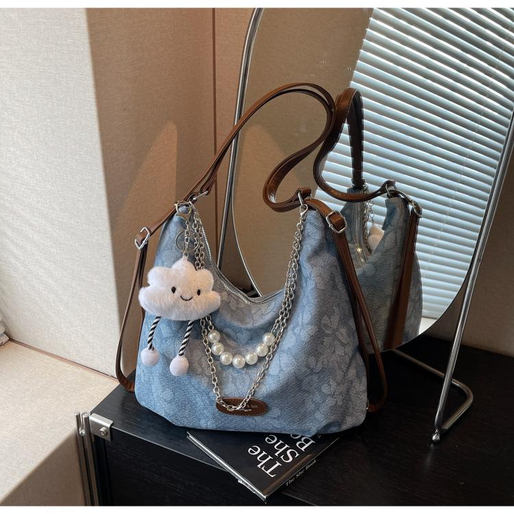 New Large-capacity Bag Women's 2025 Fashion Casual Retro Niche Shoulder Bag Tote Bag