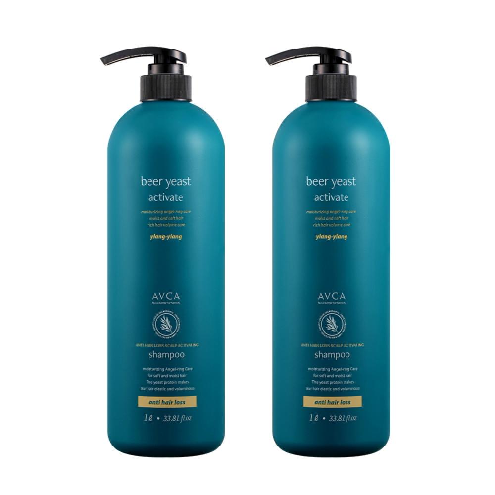 Avca [Avca] Beer Yeast Scalp Care Hair Loss Symptom Relief Shampoo Ylang Ylang Fragrance 1000ml 2 NONE