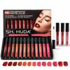 SH.HUDA 12 Pcs Liquid Lipstick Waterproof Set for Women, Multicolor Matte Lip Stick, Long Lasting Waterproof Lipstick, Non-Stick Wear Up To 24H,