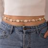 Sexy Persönlichkeit Weißer Seestern Muschel Silberne Runde Perle Taillenkette für Frauen Sommer Strand Bikini Jeans Charme Körperschmuck Geschenke