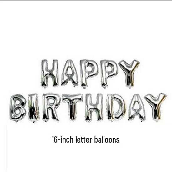 Set di Palloncini in Foglio di Alluminio Buon Compleanno