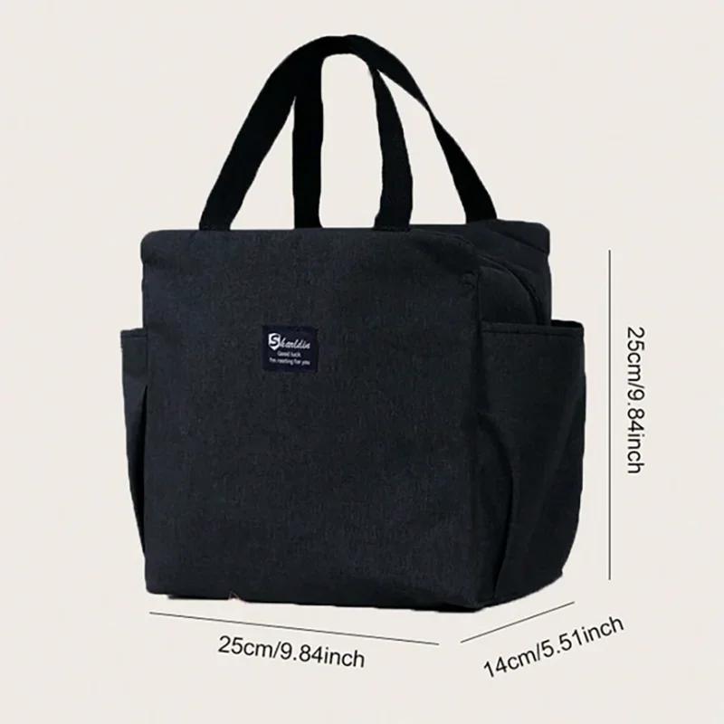 Multifunctional Zipper Thermal Lunch Bags For Women Large Capacity Waterproof Portable Cooler Bag Box Insulated Picnic Food Bag