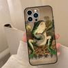 Aesthetic Frog Phone Case For iPhone 17 16 15 13 11 12 14 Pro Max mini 15 16 Plus 16e 17 Air Cover Coque