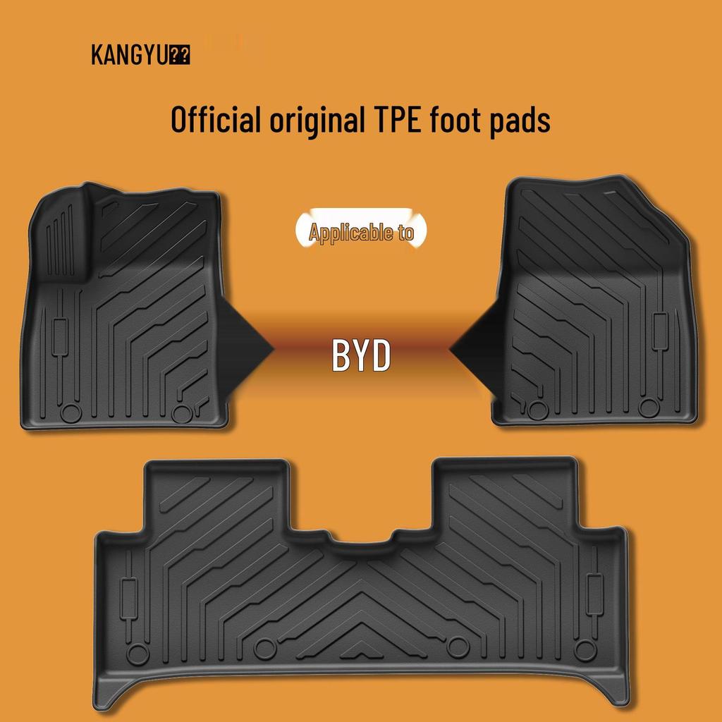 Compatible with BYD Qinplus, Song L/Pro, Dolphin, Seagull, Seal 06DM, Yuan UP, Han TPE Car Floor Mats.