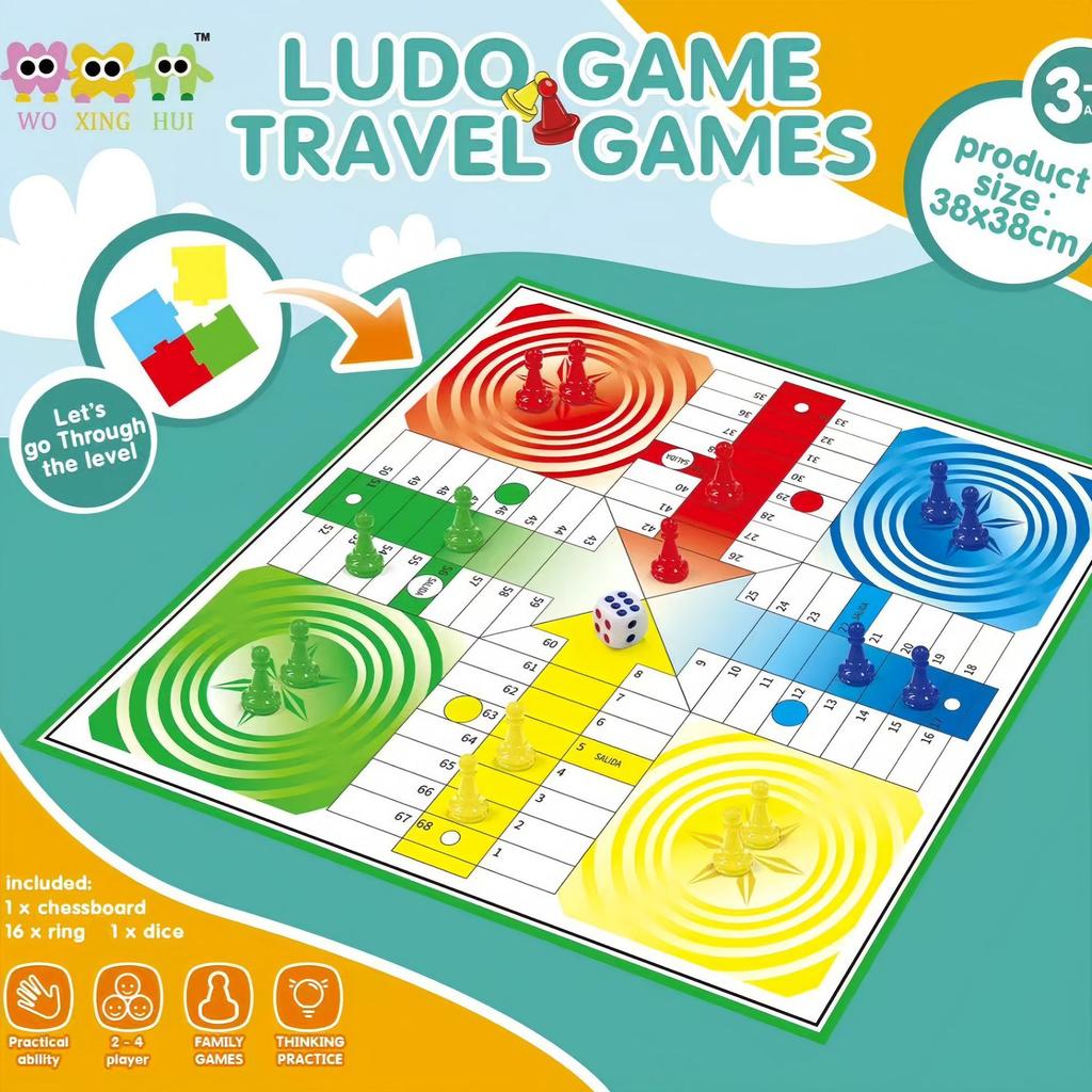 Cross-border Bestseller International Children Snakes Ladders Strategic Board Game Parentchild Interactive Educational