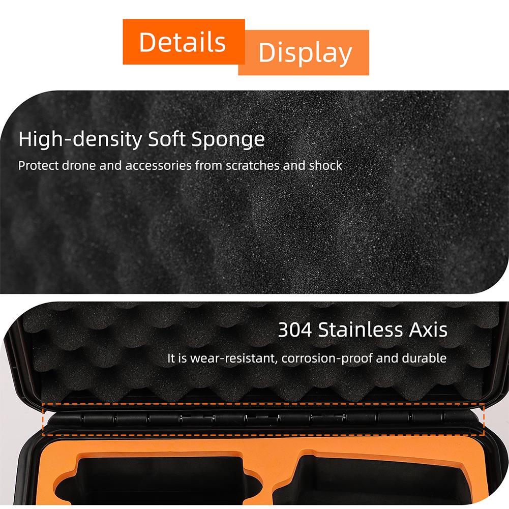 Travel Carrying Case Waterproof Shockproof Case Storage Case for DJI Flip Drone RC 2/RC-N3 and Batteries