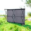 Double Camping Cot Bed, with Bag - Grey
