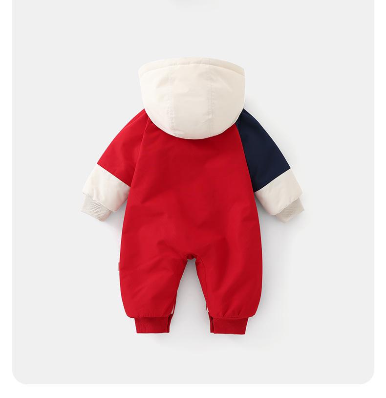 DUUDUU Winter Thickened Newborn Bodysuit: 5-Piece New Year Jumpsuit Set