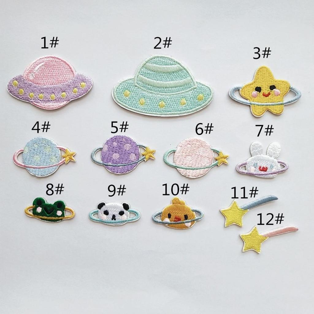 Adorable Cartoon Animal Astronaut Embroidery Patch for Clothes and Bags