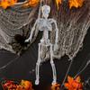 Halloweenská dekorace Závěsná kostra 15,75 palce Sběratelský dekorativní přívěsek Polohovatelný na terasu