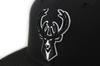 New Era 9FIFTY Snapback Black NBA Eastern Milwaukee Bucks Cap, & White, Conference,