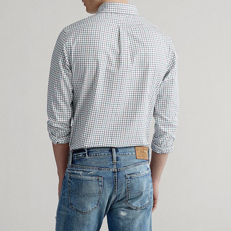 Polo Ralph Lauren Classic Fit Plaid Pony Embroidered Cotton Long Sleeve Shirt Men shirts 710759319-002