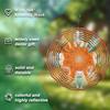25.4cm Rotating Cat Wind Chime Artistic Metal Garden Decor with Orange and White Cats Perfect Gift for Cat Lovers Year Round Outdoor Hanging Ornament