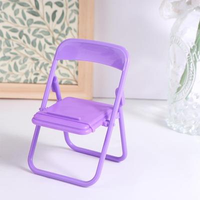 Cute Plastic Mobile Phone Holder ABS Decorative Mini Chair Phone Stand Protable Mini Chair Mini Phone Holder Women