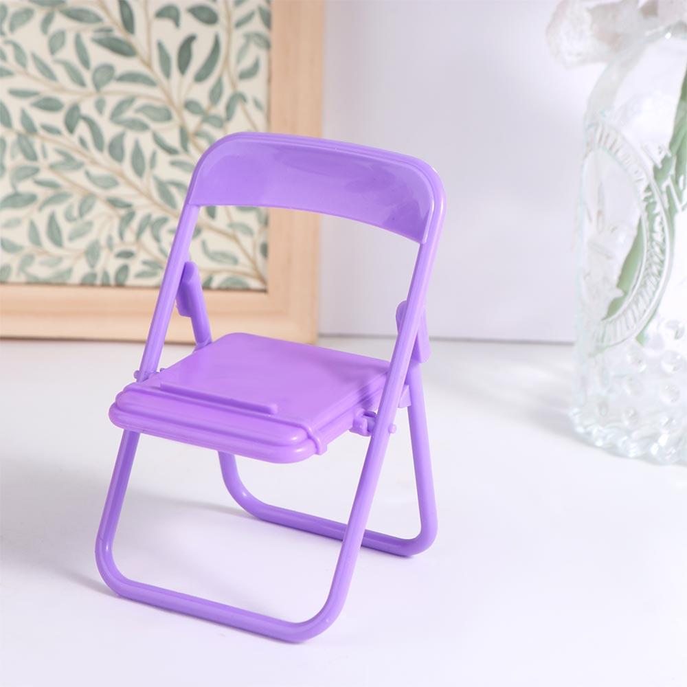 ABS Mobile Phone Holder Plastic Mini Phone Holder Cute Mini Chair Phone Stand  Women