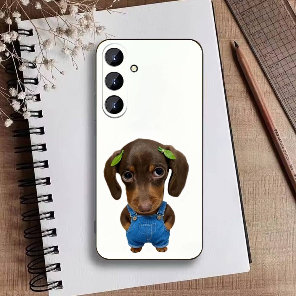 Goofy C-Dogs Big eyes Phone Case For Samsung Galaxy A73,A72,A71,A70,A52,A51 Others Soft Black Cover