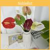 Anthurium Andraeanum Linden Artificial Mini Plant For Home Decor And Photography Props