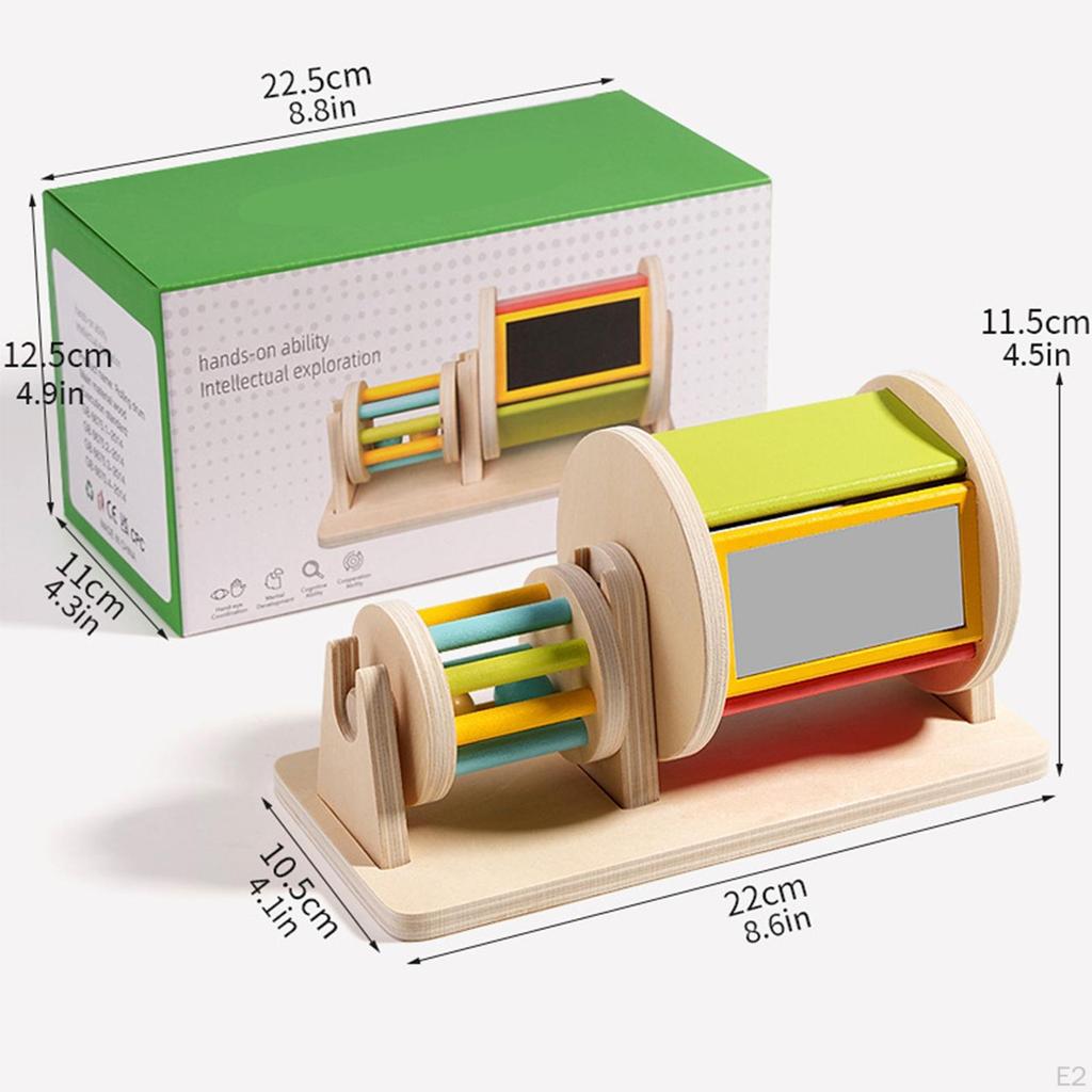 Montessori Drehbare Trommel Pädagogisches Spielzeug Geschenke Farbe Anerkennung Lernen