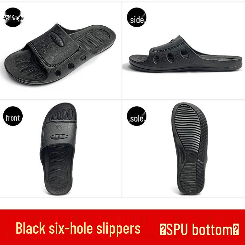 Anti-Static Breathable Cleanroom Slippers, Dustproof Work Shoes with Thickened Soft Sole