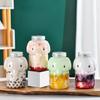 1Pc 350/500ML Cute Elephant Plastic Bottle Clear Milk Tea Bottle Water Bottle Portable Coffee Drinking Cup Drink Bottle