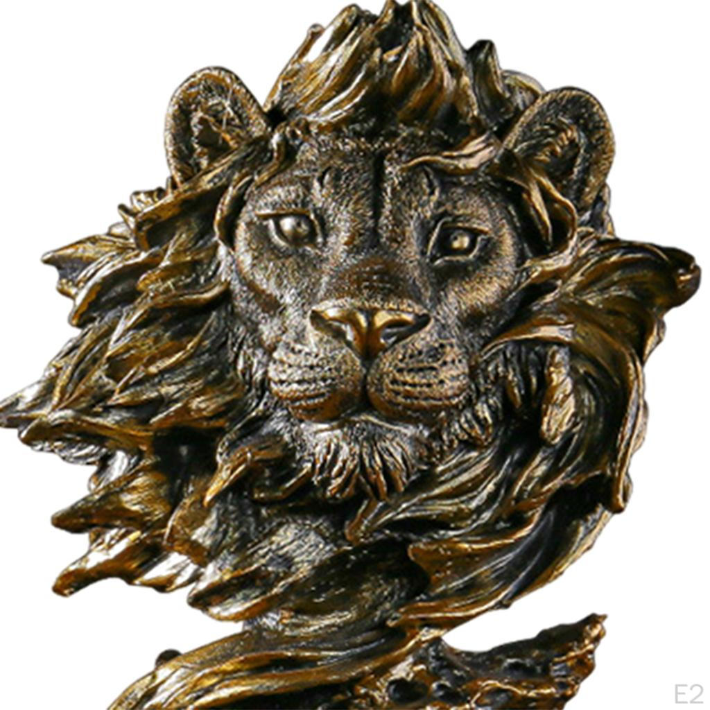 3 Statue with Base Animal Collectible Figurine Tabletop Shelf Arrangement Feng Shui Decoration