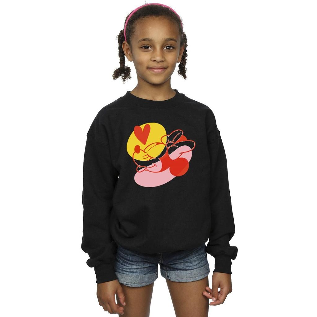 Disney Mädchen Minnie Maus Zungenherz Sweatshirt