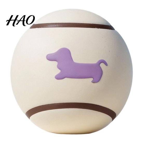 Durable Fetching Balls for Small Dogs Latex Squeaky Dog Ball, Interactive Fetch Cute Dachshund Pattern, Pet with Sound Chew Toy Medium Indoor Outdoor