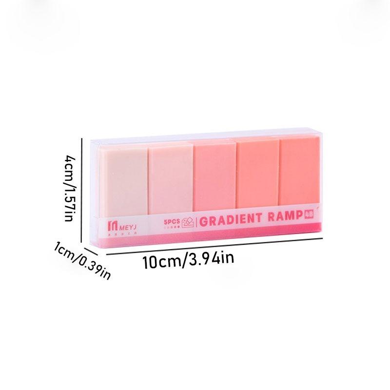 30Pcs Student Specific Gradient Eraser Set, with A High Level of Appearance, Clean Wiping, Less Dust, Pencil Eraser, 4B Eraser. Stationery