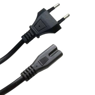 2Pin EU To C7 Extension Cable Cord 2-Prong Power Supply Adapter Wire European IEC Power Cable for Printer Desk Lamp