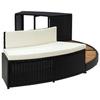 VidaXL Spa Frames Black Wicker and Acacia Wood