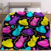 Easter Elements Soft Flannel Blanket - Perfect for Travel Winter Holiday Sofa Bed Home Decor Gift All Seasons
