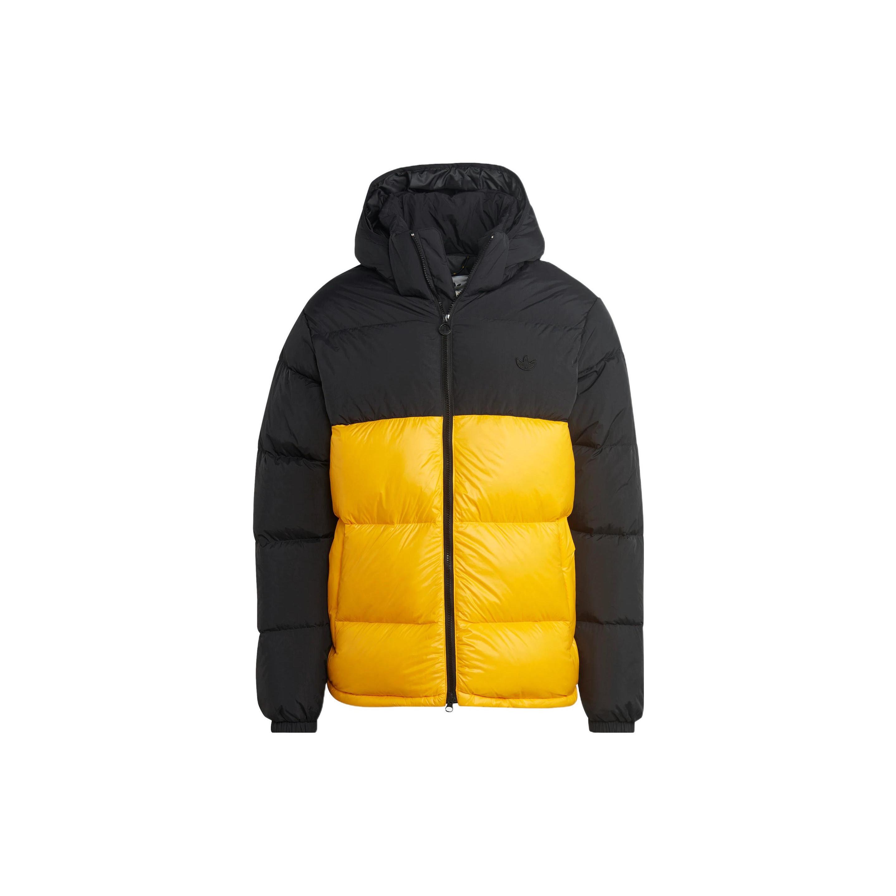 adidas Down Regen Puff  Yellow Black  Men s HL9179 XS