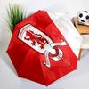 Football Club Emblem Printed Automatic Umbrella, 8-Frame for Travel, Camping, Casual Umbrella, Essential Gift for for Family and Friends