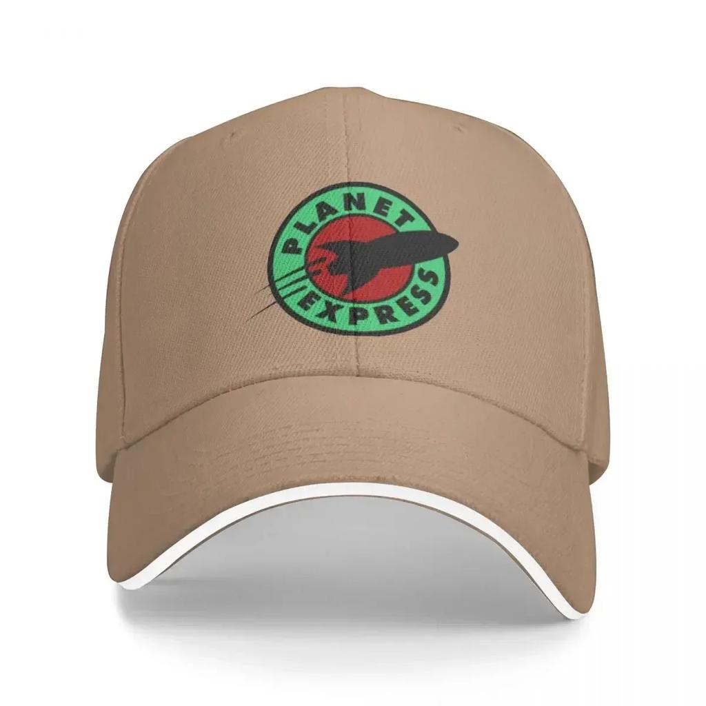 Planet Expressed Logo Print Baseball Cap Y2k Retro Classic Couple Women Trucker Hat Adjustable Custom Kpop Rock Baseball Caps
