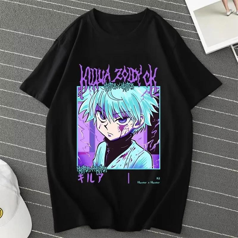 2025 Anime Hunter X Hunter Killua Zoldyck T Shirt Men Women Casual Fashion Harajuku Short Sleeve Crew Neck Plus Size Unisex