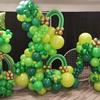 109pcs Different Sizes 18/10/12/5 Inch Balloons for Graduation Anniversary Green Jungle Forest Themed Birthday Party Decorations