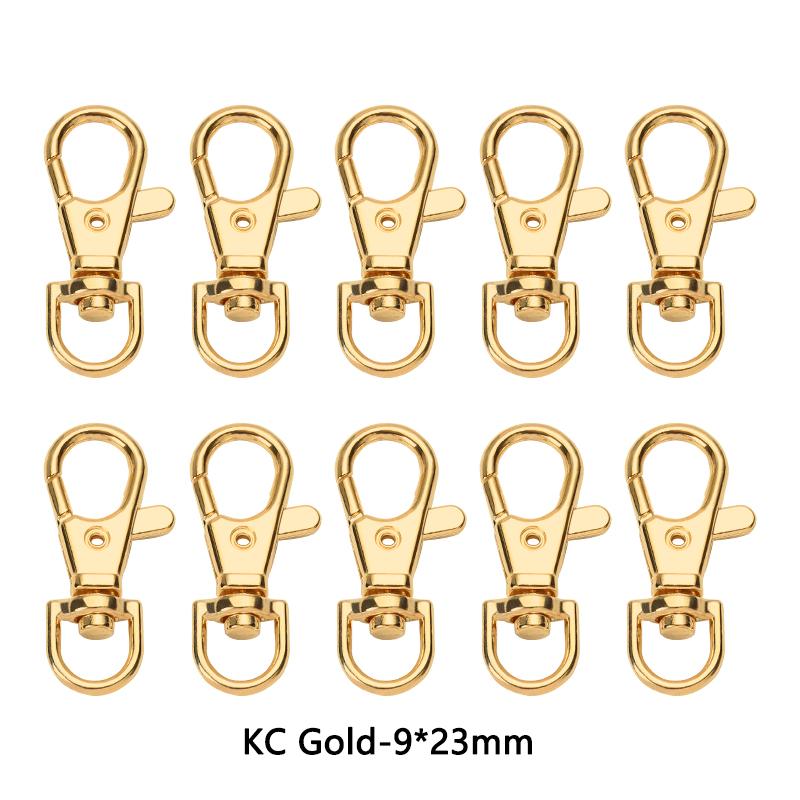 10Pcs/Lot 23/32/36/38mm Lobster Clasp Hooks Keychain 6 Colors DIY Jewelry Making Finding for Necklace Bracelet Chain Supplies