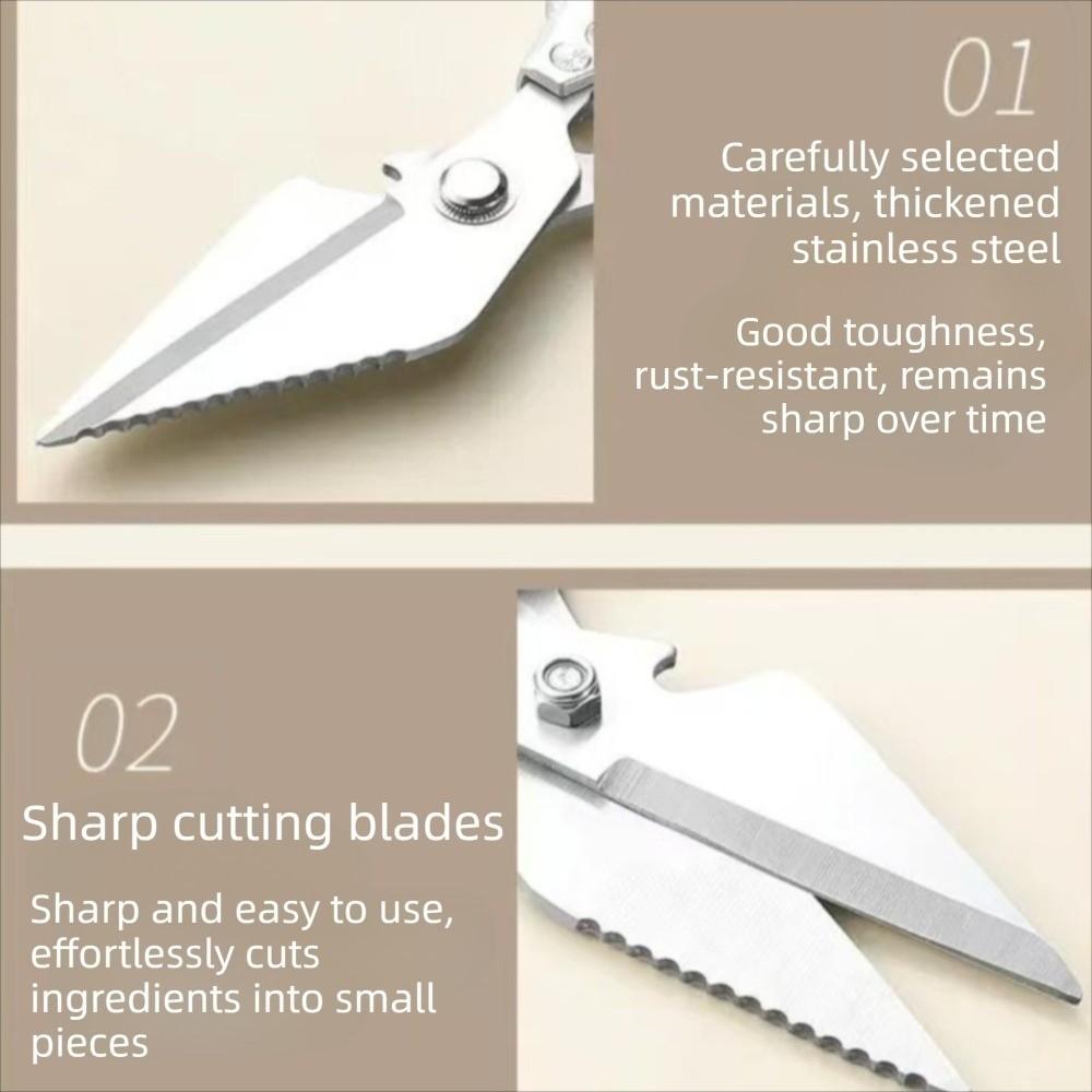 Heavy Duty Poultry Shears Ultra Sharp Meat Cutter Scissors Boning Scissors  For Kitchen