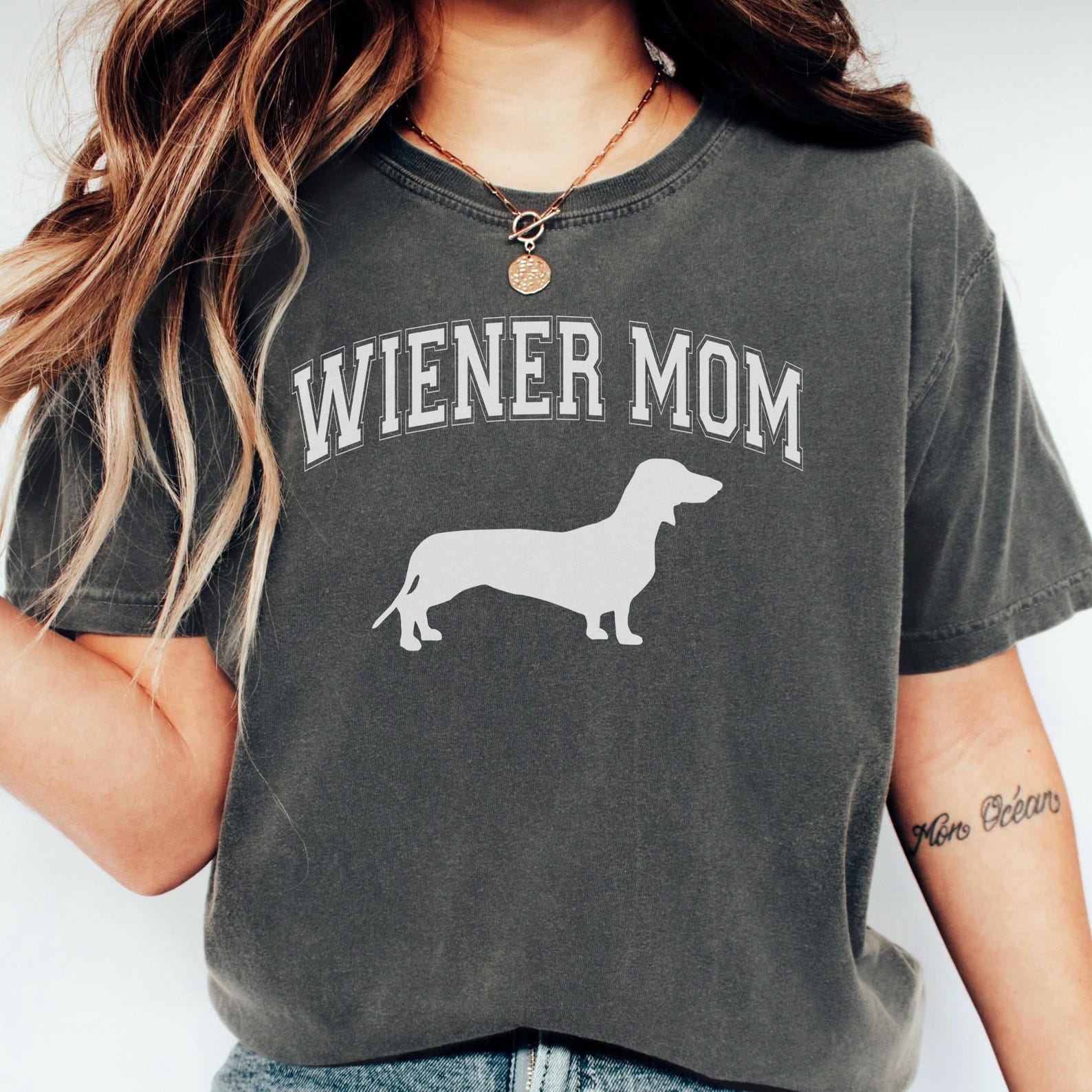 Dachshund Mom Shirt: Comfort Colors Doxie Tee, Wiener Dog Lover Gift 4XL