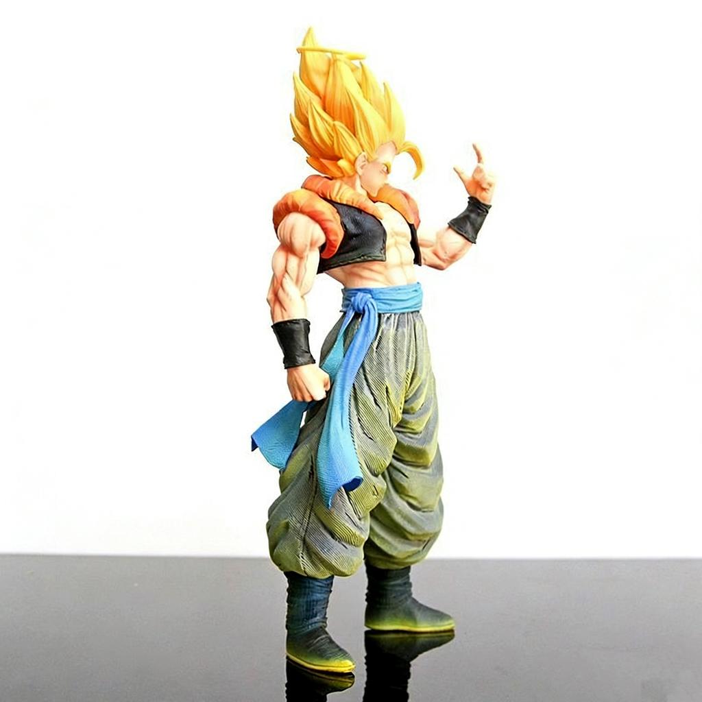 JJ Studio FXW Gogeta Super Saiyan Dragon BallZ The Fourth Form SSj3 12.2Inch/31cm Can move PVC Provocation Mini Figure Toys Gift