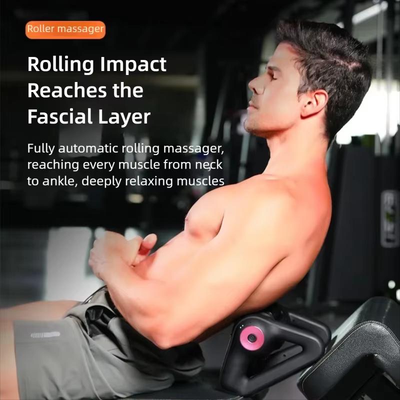 Multifunctional Electric Rolling Massager Shaft Whole Body Muscle Relaxation Automatic Yoga Column Roller for Deep Tissue Relief
